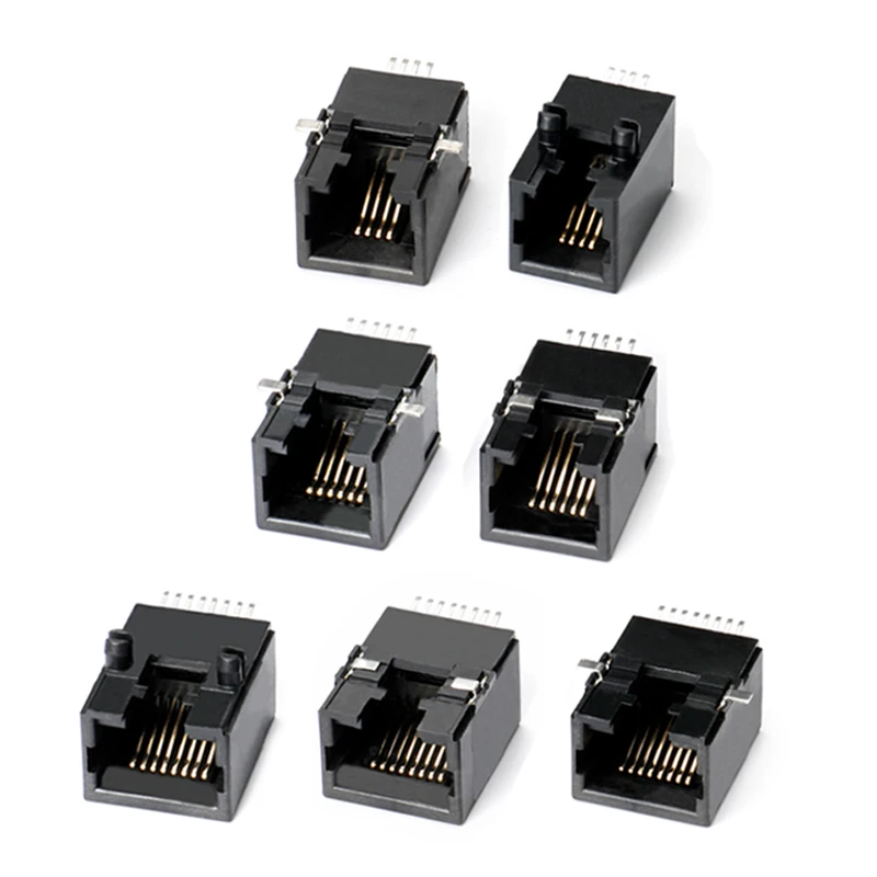 
Customizable 4P4C 6P6C 8P8C rj45 smt connector rj45 plug pcb Jack female connector 