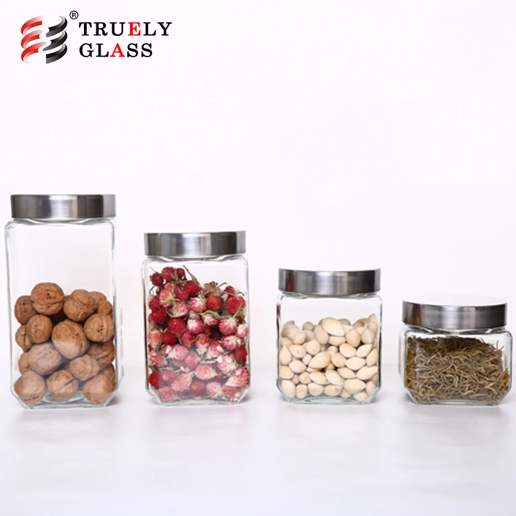 Factory Direct High Quality glass jar home goods Cheap Price Practical glass storage tank
