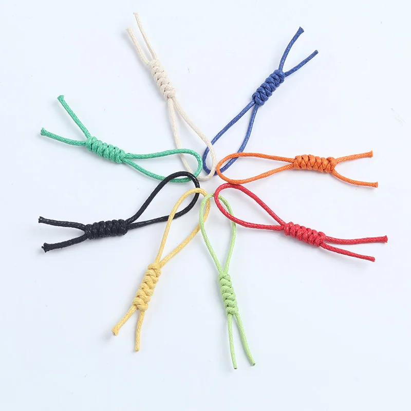 S445# Custom Waxed rope Plastic Soft Zipper Pulls PVC Nylon Cord Zipper Tab for Backpacks Jackets Luggage Purses Handbags