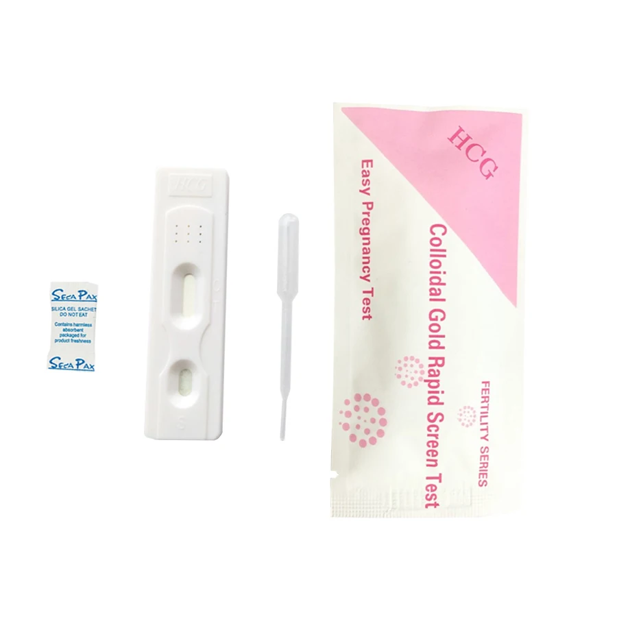 Высококачественный тест на беременность HCG, Полоска, кассета, средний поток, комплект, быстрый тест
