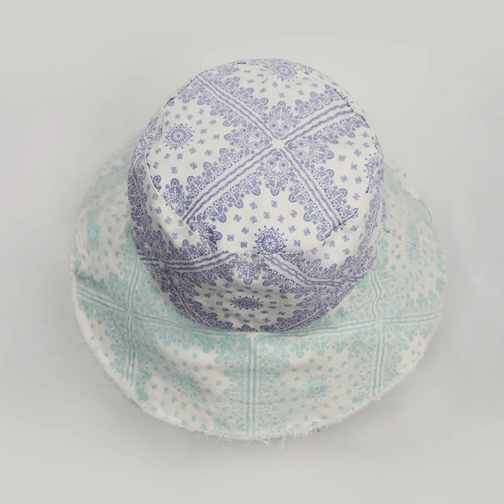 Summer Colorful Unisex Oversized Print Patchwork Bucket Hat
