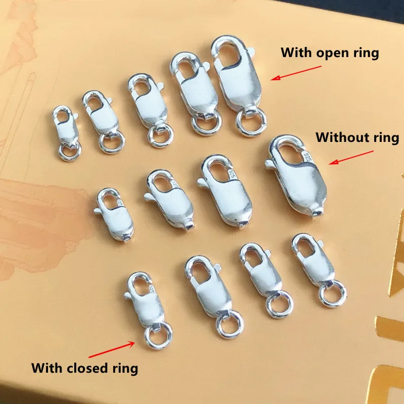 Anti Tarnish S925 Lobster Clasp For DIY Jewelry Making For Necklace Bracelet Parrot Buckle