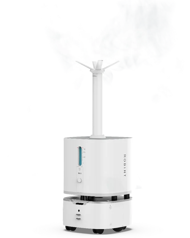 Hospital Autonomous Navigation Obstacle Intelligent Spray Disinfecting Robot Atomizing Automatic Disinfection Robot