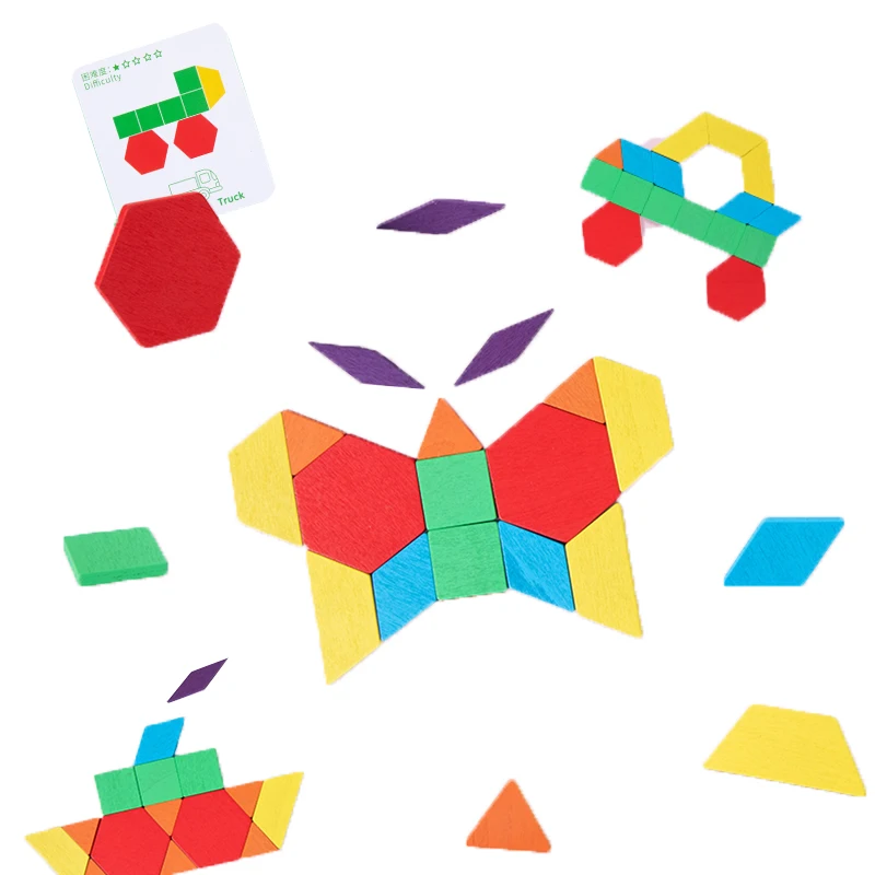 Многофункциональная креативная форма головоломка Монтессори игрушка 3D деревянная головоломка