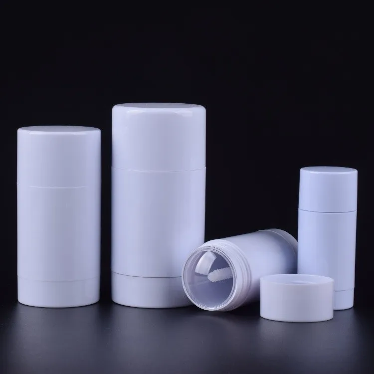 White 15g 30g 50g 75g empty deodorant container stick plastic packaging eco friendly
