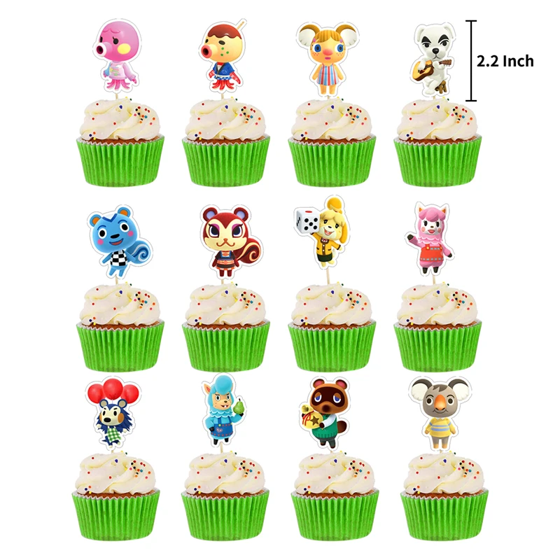 Animal crossing theme party decoration wholesale happy bithday banner latex balloon supplies