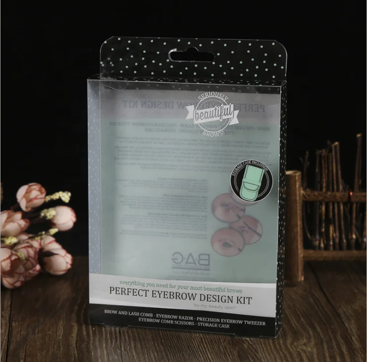 Hot Sale Custom Foldable Clear PET Transparent Box Hard Plastic Packaging