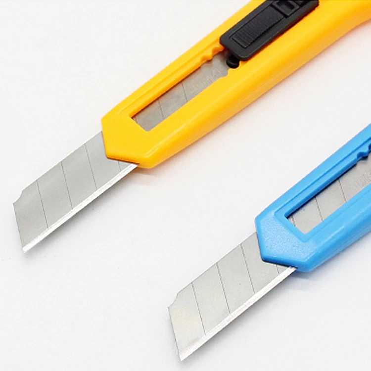 
Office 9mm Industrial safety art knifes retractable blade utility knife with plastic handle 