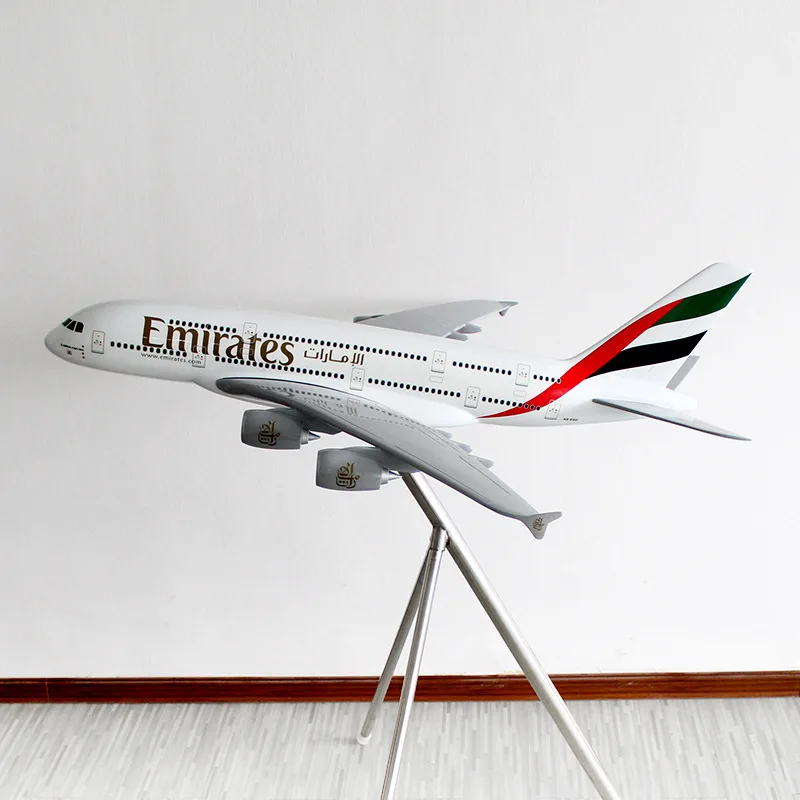 120cm Emirates Airline A380 1/60 Large Scale Model Aircraft for Display