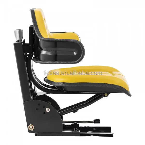 Желтые подвесные сиденья для трактора John Deere New Holland Kubota
