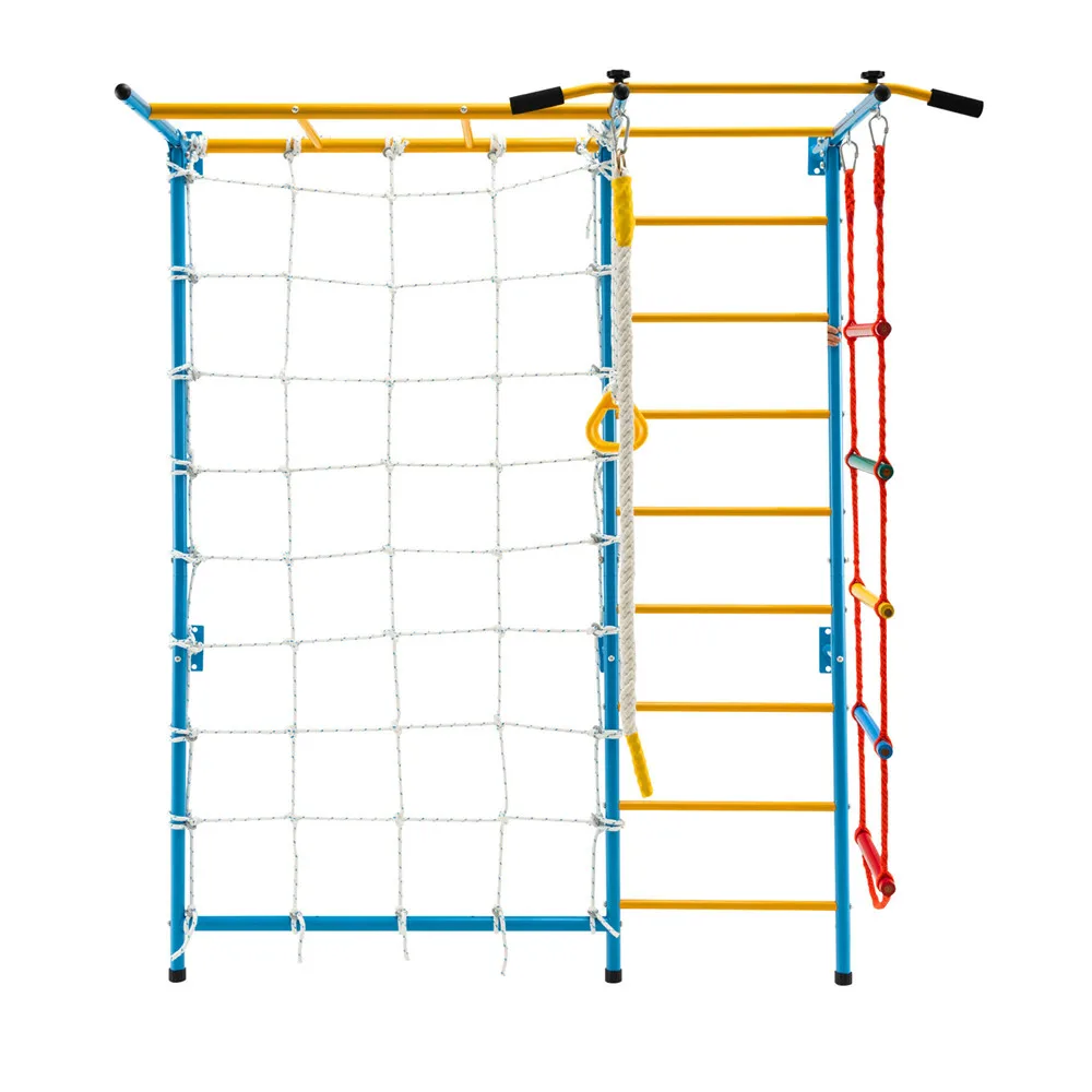Indoor Wall Climbing Kids Home Climber Wall Mounted Metal Ladder Children Jungle Sports Rope Ladder And Climbing Net For Sale