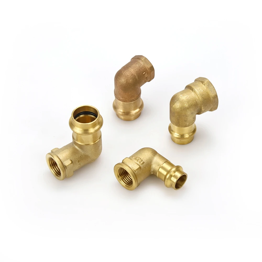 EN Standard China OEM factory brass press series pipe fittings for piping and ventilation