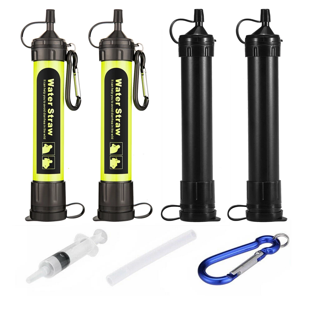 99.99% очистки воды для личного 1500L трубочка фильтра для воды экстренный Открытый Кемпинг пеший Туризм очиститель