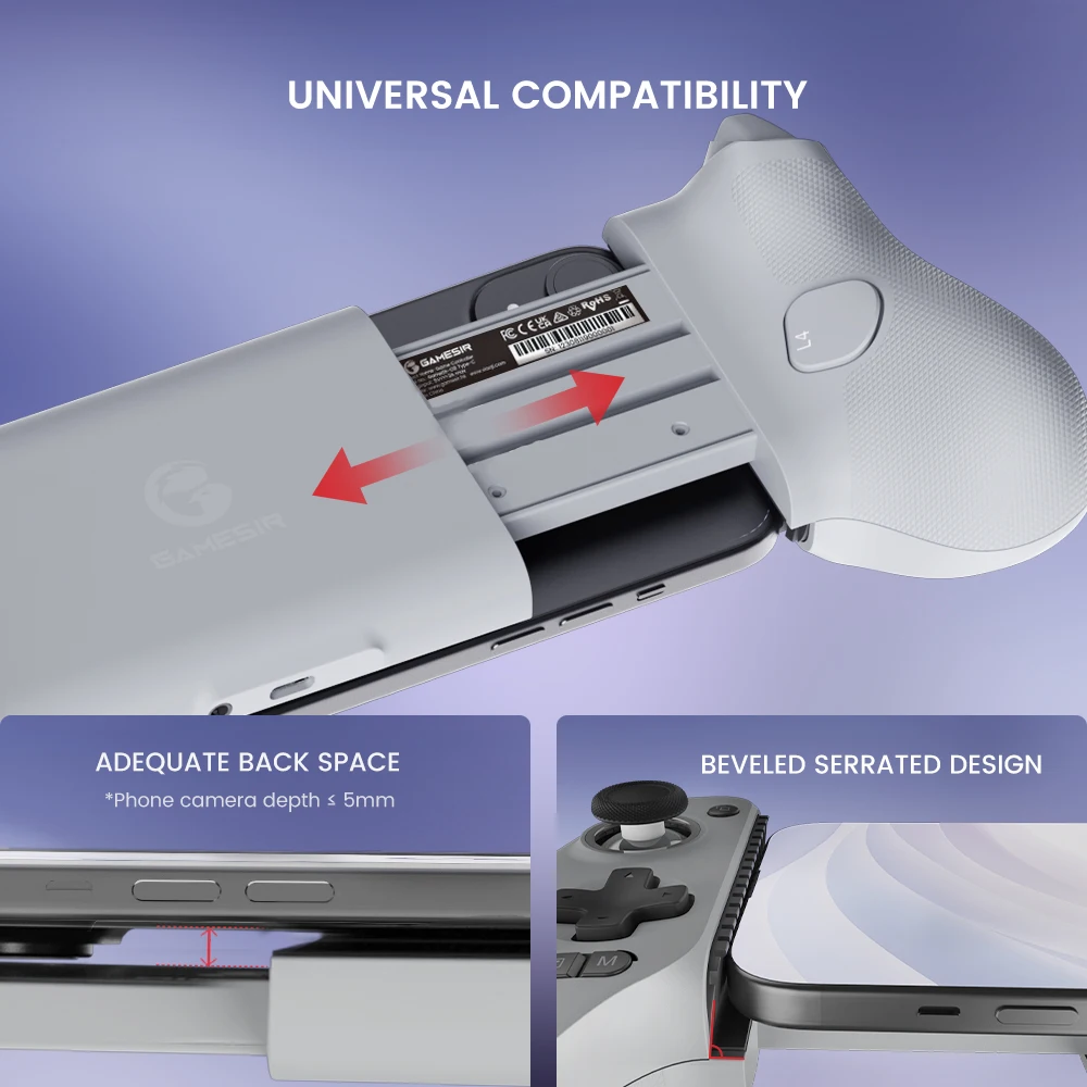 2024 New Style G8 Wireless Gamepad Type-c Mobile Phone Game Joystick For Iphone 15 Android Smartphone Gaming Controller