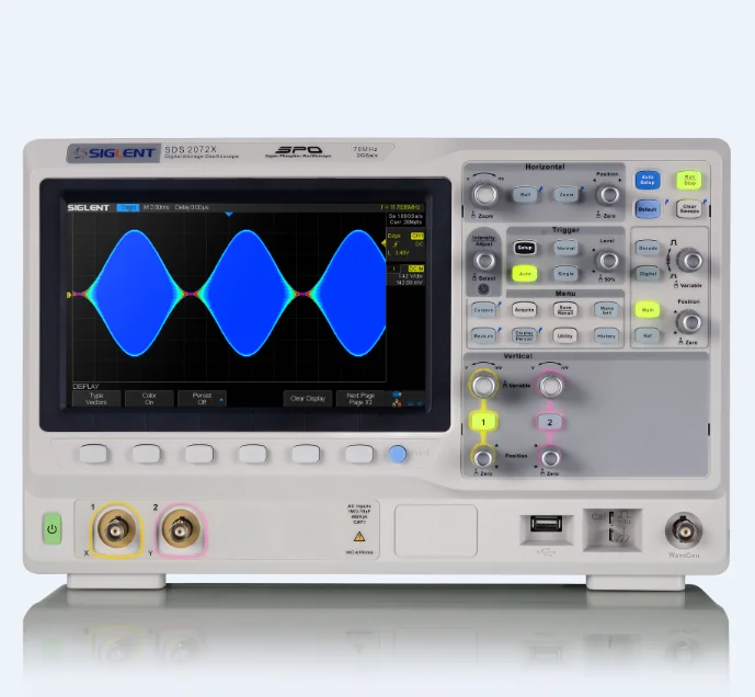 
SIGLENT new SDS2072X Super Phosphor Oscilloscope, MSO function, Higher performance 
