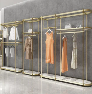 Boutique Clothing Store Display stand Decoration Metal Rack for Clothes Shop