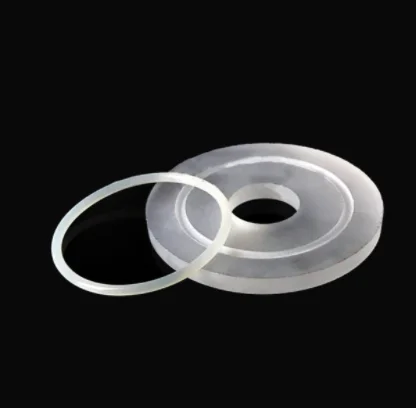 Лучшая цена для изготовления на заказ полупрозрачный матовый плавленый кварцевый фланец с использованием полупроводника