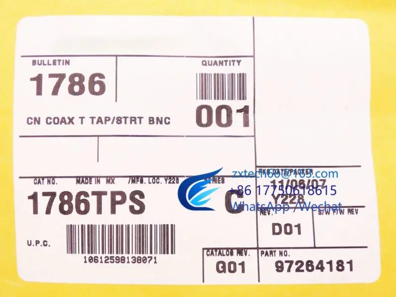 1786 1786TPS Ser. C rev.d01 коаксиальный T-Tap-неиспользованный OVP-_ f83b0886