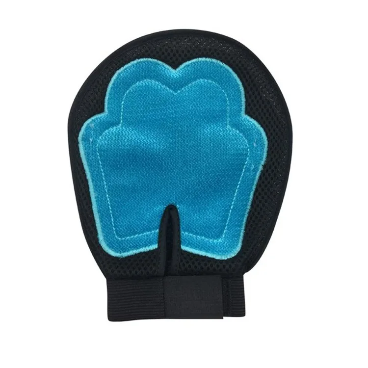 Amazon Small Puppy Fur Shedding Mittens Pet Washing Brush Silicone Dog Grooming Gloves
