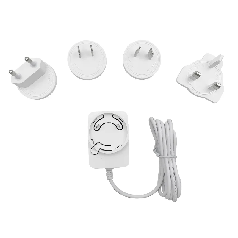 Shenzhen supplier Wall Mount Power Adapter 3V 5V 8V 12V 16V 0.1A 0.5A 1.2A 2A 3A 18W  Interchangeable Plug With 2 Years Warranty