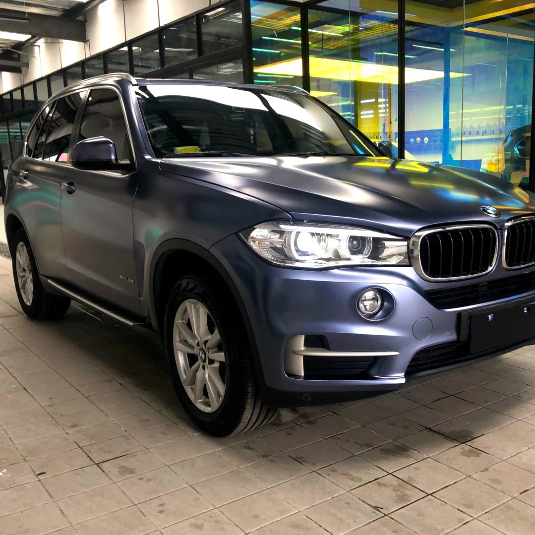 Electric light metal Storm blue car color film modification interior and exterior trim full-body sticker modification