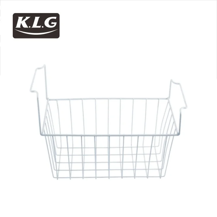 customized sheet metal wire freezer meshes basket for various kinds of island showcase seafood freezer parts