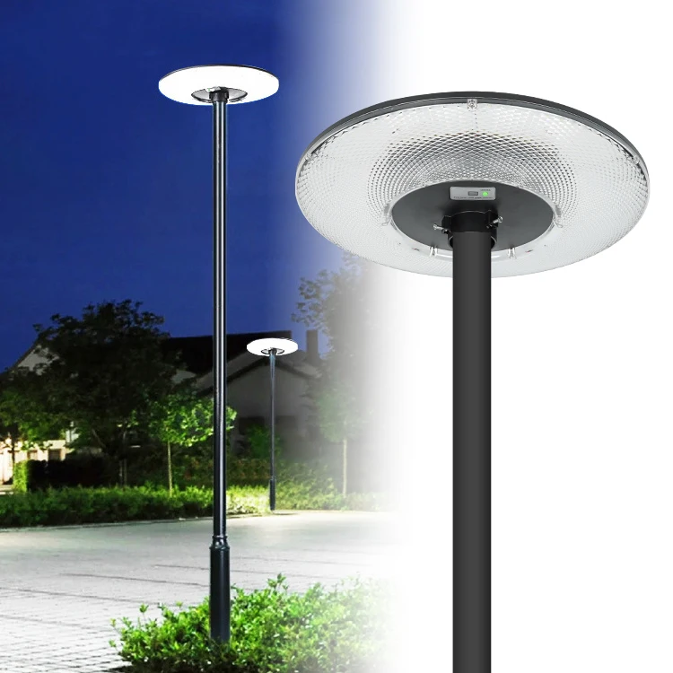 Factory Custom Outdoor Waterproof Led Garden Lights 300 500 800 Watt UFO Integrated Solar Energy Garden Lamp