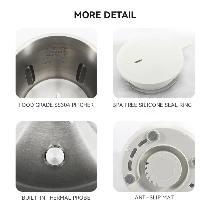 Fast cooking blender Powerful Electric Soymilk Machines Heating Automatic Wall Breaking Cooking Nut Soy Milk Maker