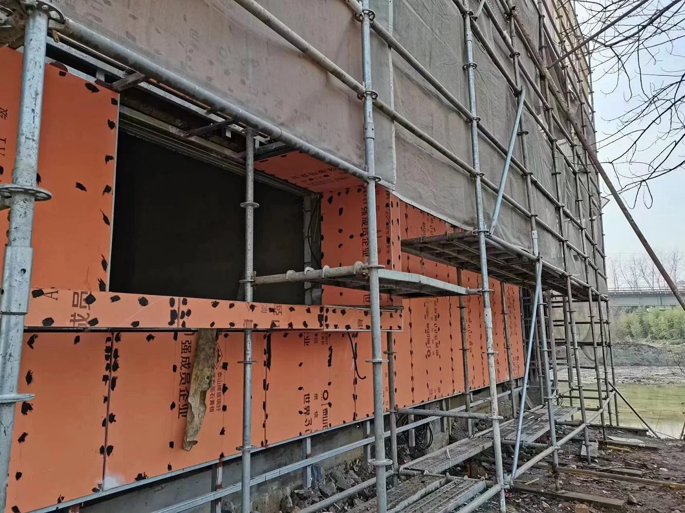 Blue Color Fiber mat paper for Mold Resistance plasterboard