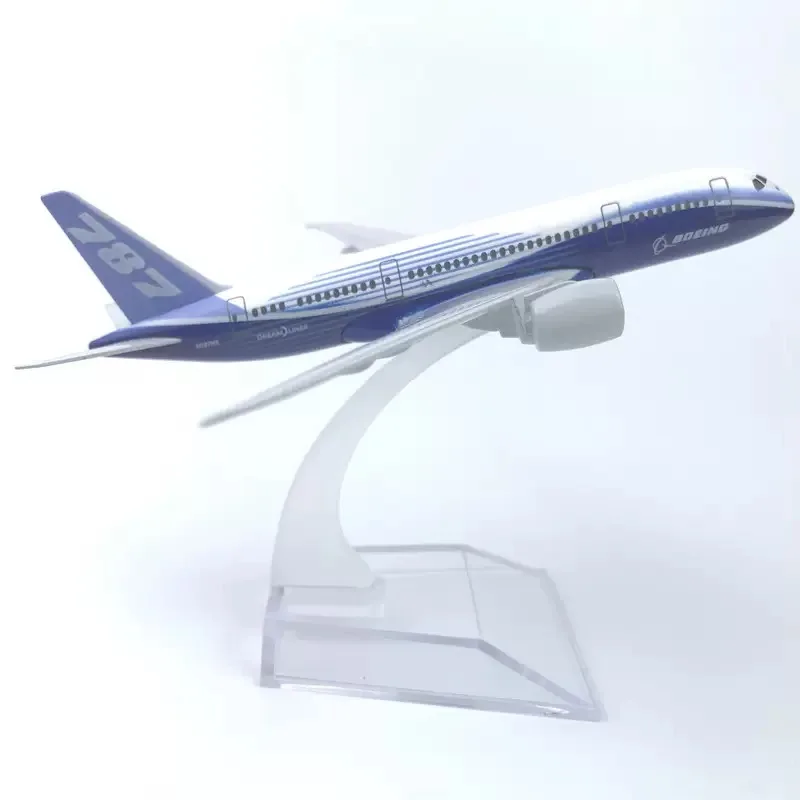 Factory Supply 16cm Prototype Airlines Boeing B787-8 Diecast Alloy Aviation Aircraft Model