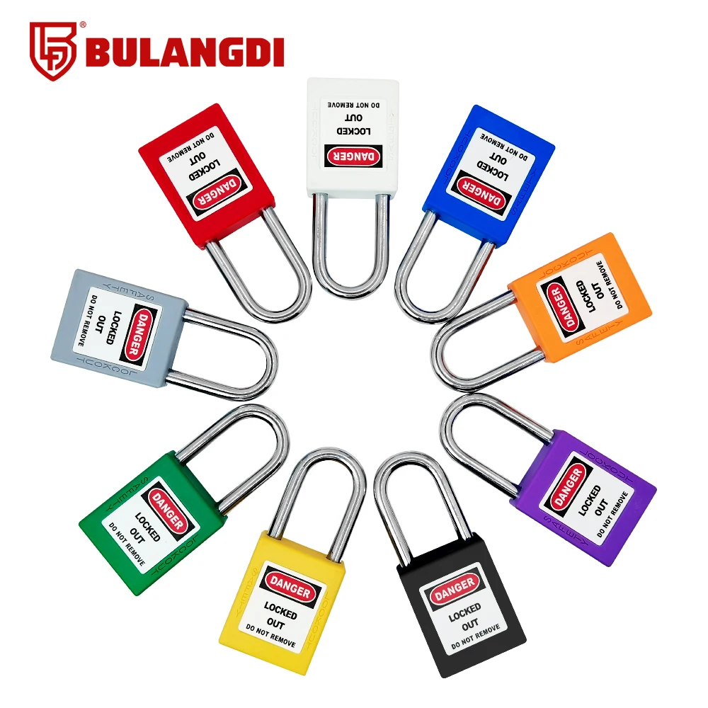 High Level Quality Industrial Safety Padlock Lockout Tagout of 36mm Steel Shackle for Sale loto safety padlock