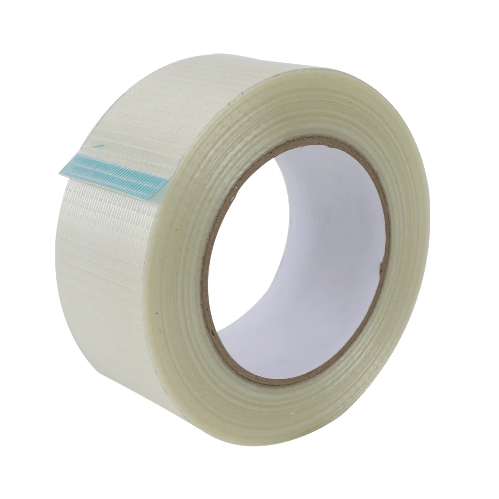 Heavy Duty Self Hot Melt Adhesive Transparent PET Glassfiber Fiberglass Reinforce Tape