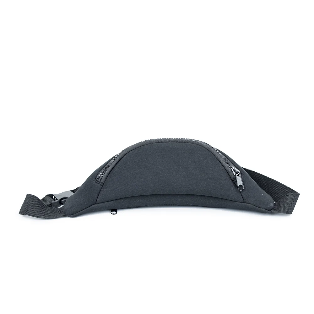 Fashion black neoprene bumbag fanny pack belt waist bag