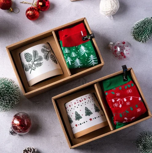 Новый дизайн Рождественский стиль керамическая кружка популярная форма XMAS кофе молоко кружки воды фарфоровая чашка