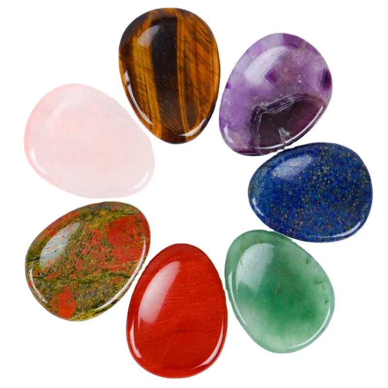 Инструмент для гуаша для лица, камень для пальмы и большого пальца, розовый кварц, массаж рук, уход за кожей, натуральный кристалл, минеральная чакра, волнующий камень, косметический продукт