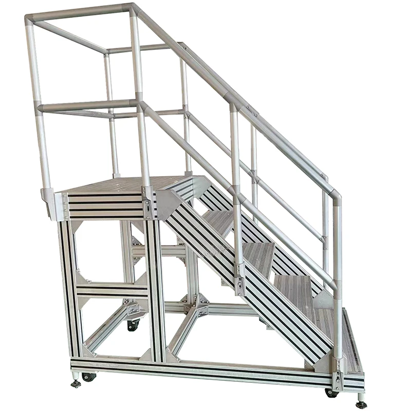 aluminum step profiles  handrail walkway stairways platform system