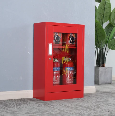 Blue metal hose cabinet cheap price for fire control cabinet