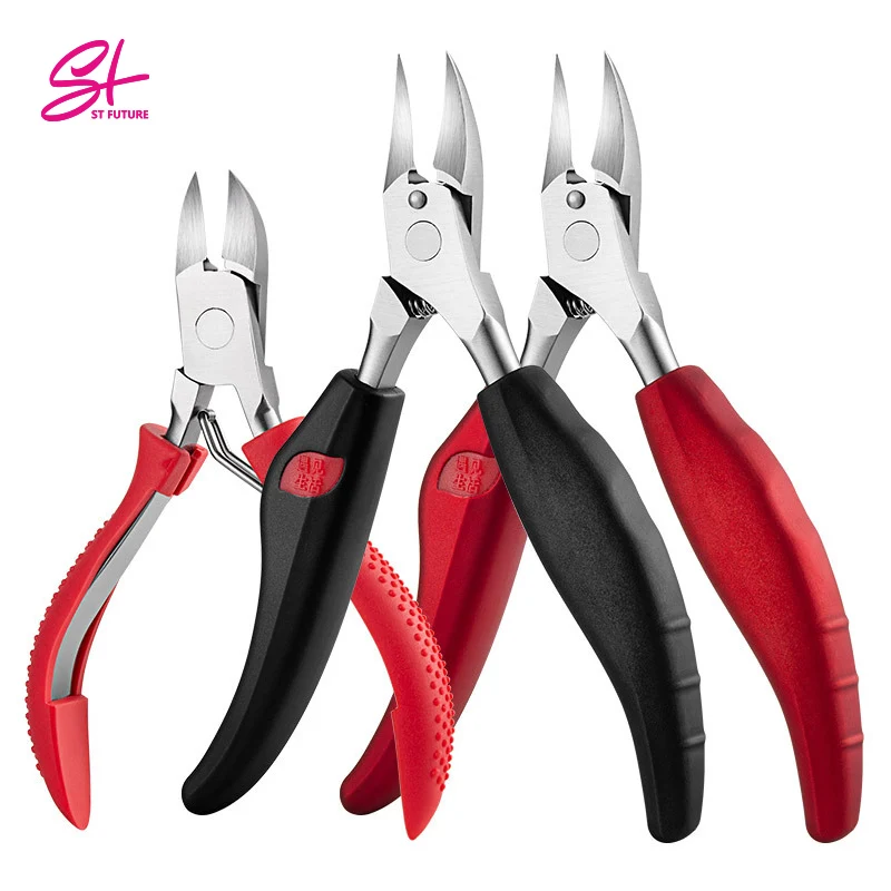 ST FUTURE 3 In 1 New Folding Stainless Steel Podiatry Nail Clipper Professional Ingrown Toenail Cutters Nail Nippers