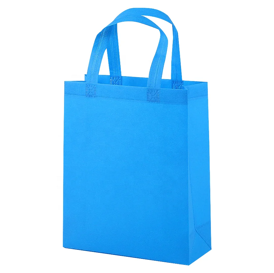 wholesale ready to ship cheap factory price reusable colorful ultrasonic non-woven handle bags for shopping