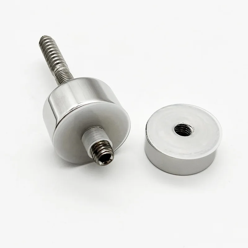 YIPIN  Factory Price wall mount Fastener adjustable side clamp Stainless Steel 304/ 316 glass standoff screw Glass Standoff