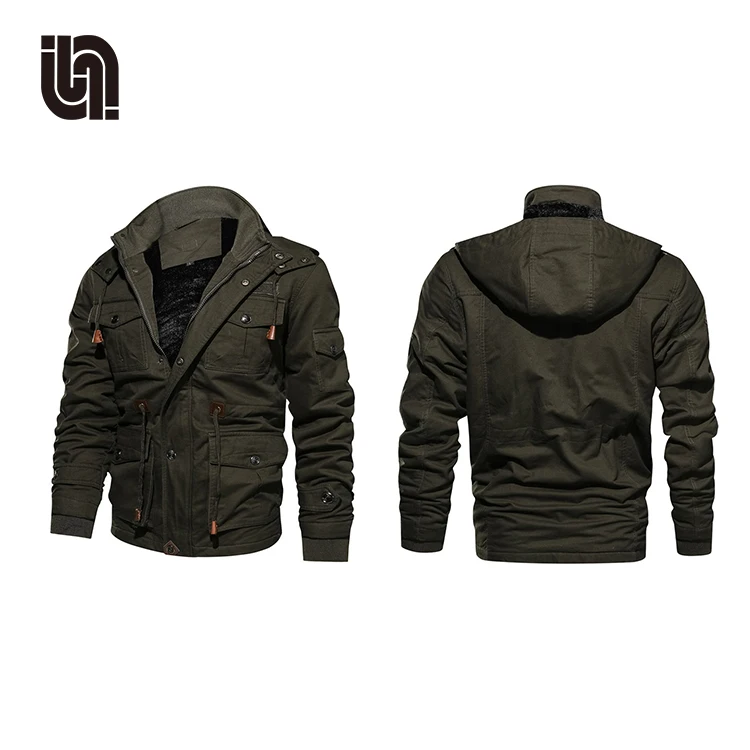 Оптовая продажа, Мужская Зимняя Толстая флисовая куртка пилота в стиле милитари