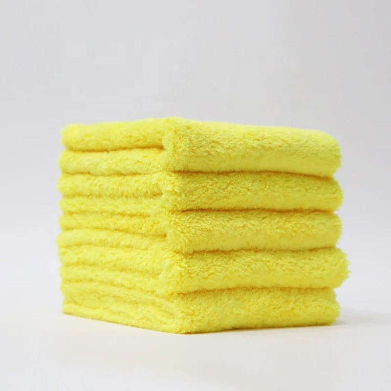 AUTO TIGER Yellow 500gsm 40x40cm Microfiber cloth Car drying towel for car care