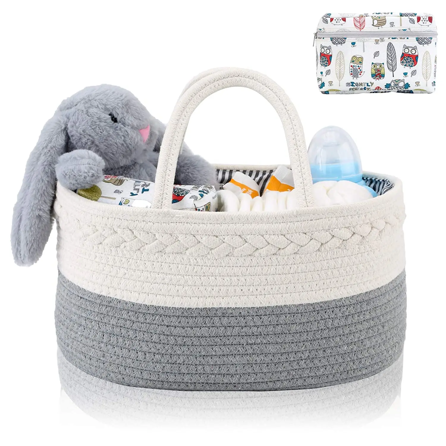 Cheap Factory Price organizer - changin cotton rope baby caddy diaper with 100% safety