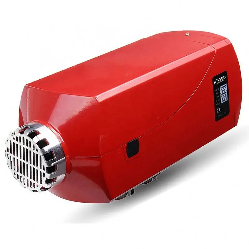 12V 5KW Red LCD Diesel Air Heater Thermostat 4-Key Remote Control Auto Diesel Heater