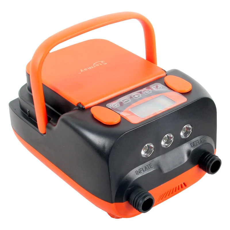 high quality electric with built-in battery LED displayair inflation pump sup inflator pumps machine for inflatable boat