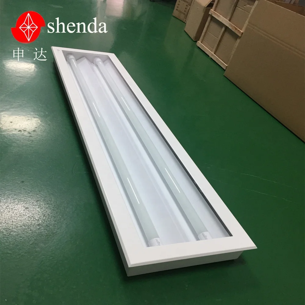 2*2 2*4 flush mount down access led cleanroom fluorescent light fixtures