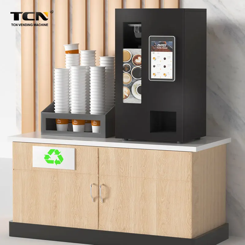 TCN Full Automatic Coffee Vending Machine Table Top Coffee Machine For Business