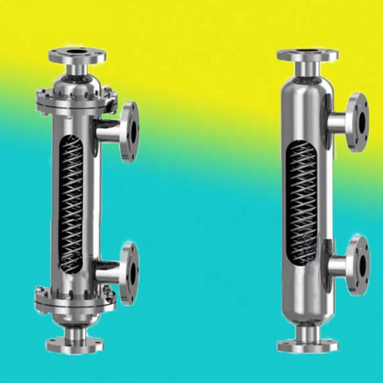 Industrial steam heated liquid vapor condensate reboiler for distillation tower