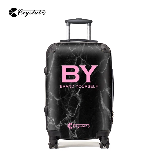 Customized Design Big Brand Polycarbonate PC ABS Travel Trolley Luggage