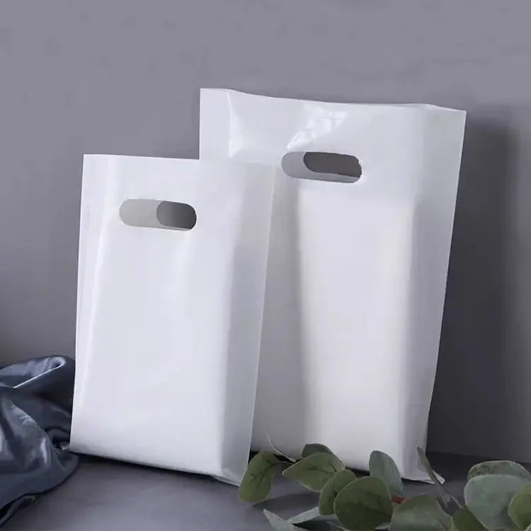 Wholesale Die Cut Eco-Friendly Custom Design Shopping Printing Plastic Bags With Logo